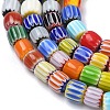 Handmade Millefiori Glass Chevron Beads LAMP-Z019-02A-3