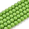 Opaque Solid Color Glass Beads Strands LS-GLAA-T032-P4mm-06-1