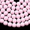 Painted Glass Bead Strands DGLA-S071-8mm-B2-4