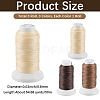 3 Rolls 3 3 Colors Flat Waxed Polyester Cord OCOR-CL0001-12A-2