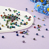Craftdady 350Pcs 14 Colors Natural Sesame Jasper/Kiwi Jasper Beads G-CD0001-13-16