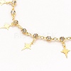 Star Charm Anklets AJEW-AN00312-3