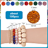 10mm Disco Ball Clay Beads Mixed Colors Pave Rhinestones Spacer Round Beads RB-PH0003-10mm-M-2