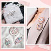 120Pcs Iron Brooch Findings IFIN-SP0001-35P-4