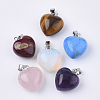 Natural & Synthetic Mixed Gemstone Pendants G-S349-03-1
