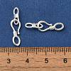 Brass S-Hook Clasps KK-H502-09S-3