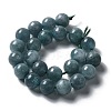 Dyed Natural Malaysia Jade Beads Strands G-G021-01B-01-3