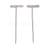 Non-Tarnish Nickel Plated Steel T Pins for Blocking Knitting FIND-D023-01P-04-1