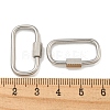 Non-Tarnish 304 Stainless Steel Screw Carabiner Lock Charms LS-STAS-C092-05H-P-3
