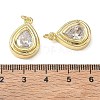 Brass Pave Clear Cubic Zirconia Pendants KK-CBA56EF-35A-G-3