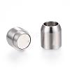 Tarnish Resistant 304 Stainless Steel Magnetic Clasps with Glue-in Ends STAS-G101-34P-2