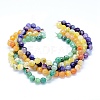 Faceted Natural Agate Beads Strands G-F559-05-12mm-2