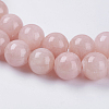 Natural Yellow Jade Beads Strands G-G598-8mm-YXS-02-3