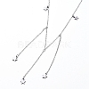304 Stainless Steel Pendant Necklaces NJEW-L166-13-3