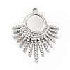 Non-Tarnish 304 Stainless Steel Pendant Cabochon Settings X-STAS-H172-13P-1