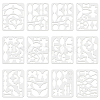 Plastic Drawing Painting Stencils Templates DIY-WH0222-015-4