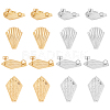 Unicraftale 16Pcs 4 Style 304 Stainless Steel Stud Earring Findings STAS-UN0021-19-2