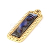 Paua Shell Pendants SSHEL-B145-01D-G-2