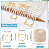 Alloy Knitting Stitch Marker Rings FIND-WH0036-89G-2