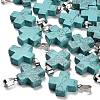 Synthetic Turquoise Pendants G-Z067-06P-04-1