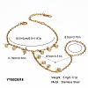 304 Stainless Steel Cable Chain Finger Ring Bracelets XO2335-6-2
