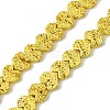 Electroplated Natural Lava Rock Beads Strands G-H303-A09-G01-1