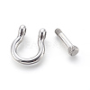 304 Stainless Steel Screw D-Ring Anchor Shackle Clasps STAS-E446-28A-P-2