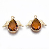 Faceted Glass Pendants X-GLAA-S191-001G-G-NR-2