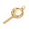 Brass Micro Pave Cubic Zirconia Pendants KK-U076-04G-03-2
