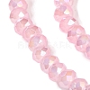 Baking Electroplate Glass Beads Strands X-DGLA-A039-J2MM-B15-3