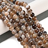 Natural Striped Agate/Banded Agate Beads Strands G-Z060-A01-A14-2