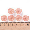 Transparent Frosted Acrylic Bead Caps MACR-S371-04A-763-4