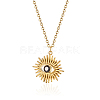 Stainless Steel Eye Pattern Pendant Necklace for Women Daily Wear SY1281-1-1