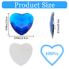 100Pcs Acrylic Rhinestone Cabochons MACR-GF0001-04-2