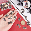 SUNNYCLUE 24Pcs 6 Style Alloy Enamel Pendants ENAM-SC0002-69-3