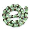 Handmade Gold Sand Lampwork Beads LAMP-T006-01G-2