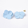 Spray Painted Iron Stud Earring Settings X-IFIN-N004-01D-2