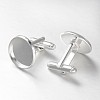 Brass Cuff Button X-KK-E062-S-1