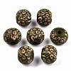 Painted Natural Wood Beads X-WOOD-T021-53A-04-1