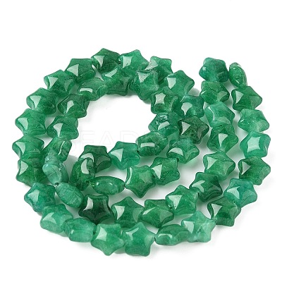 Dyed Natural Malaysia Jade Star Beads Strands G-Z080-A01-05-1