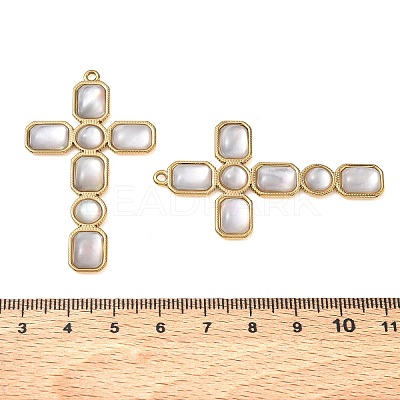 Natural Freshwater Shell Big Pendants SH-CBA11D7-33A-G-1