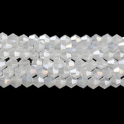 Imitation Jade Electroplate Glass Beads Strands EGLA-A039-J4mm-B06-1