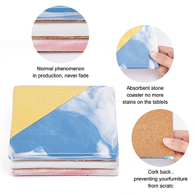 Porcelain Cup Mat DJEW-CP0001-02-1