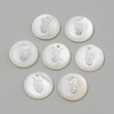 Freshwater Shell Pendants SHEL-Q010-007P-1