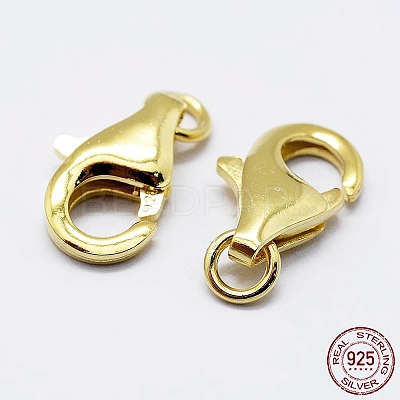 925 Sterling Silver Lobster Claw Clasps STER-K167-074C-G-1