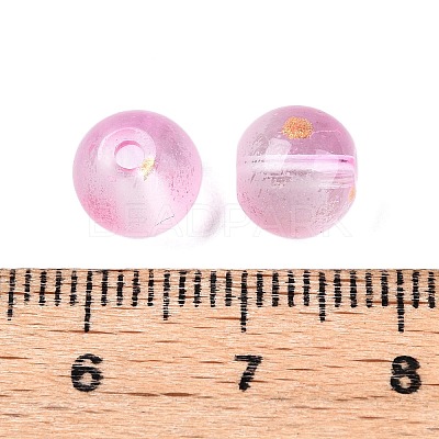 Frosted Baking Paint Glass Beads DGLA-N005-8mm-03-1