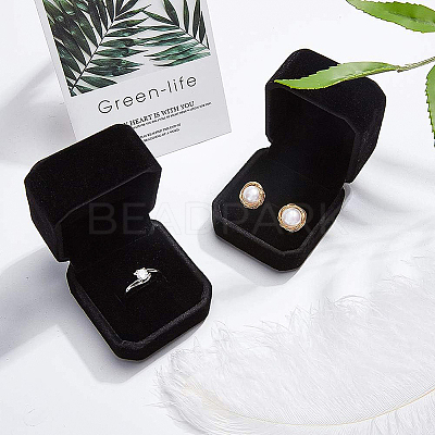 Square Velvet Ring Boxes LS-VBOX-WH0002-01C-1