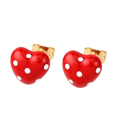 Brass Micro Pave Cubic Zirconia Stud Earrings EJEW-D328-01G-03-1