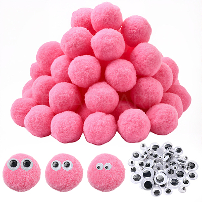 150Pcs Polyester Pom Pom Ball DIY-SC0031-33D-1