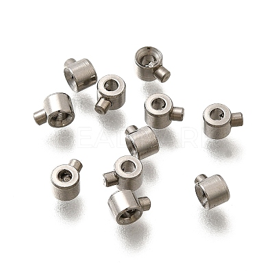 304 Stainless Steel Crimp Beads X-STAS-L216-51P-01-1